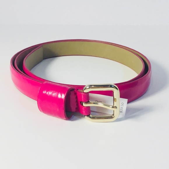 Talbots Pink Leather Belt - Picture 1 of 2